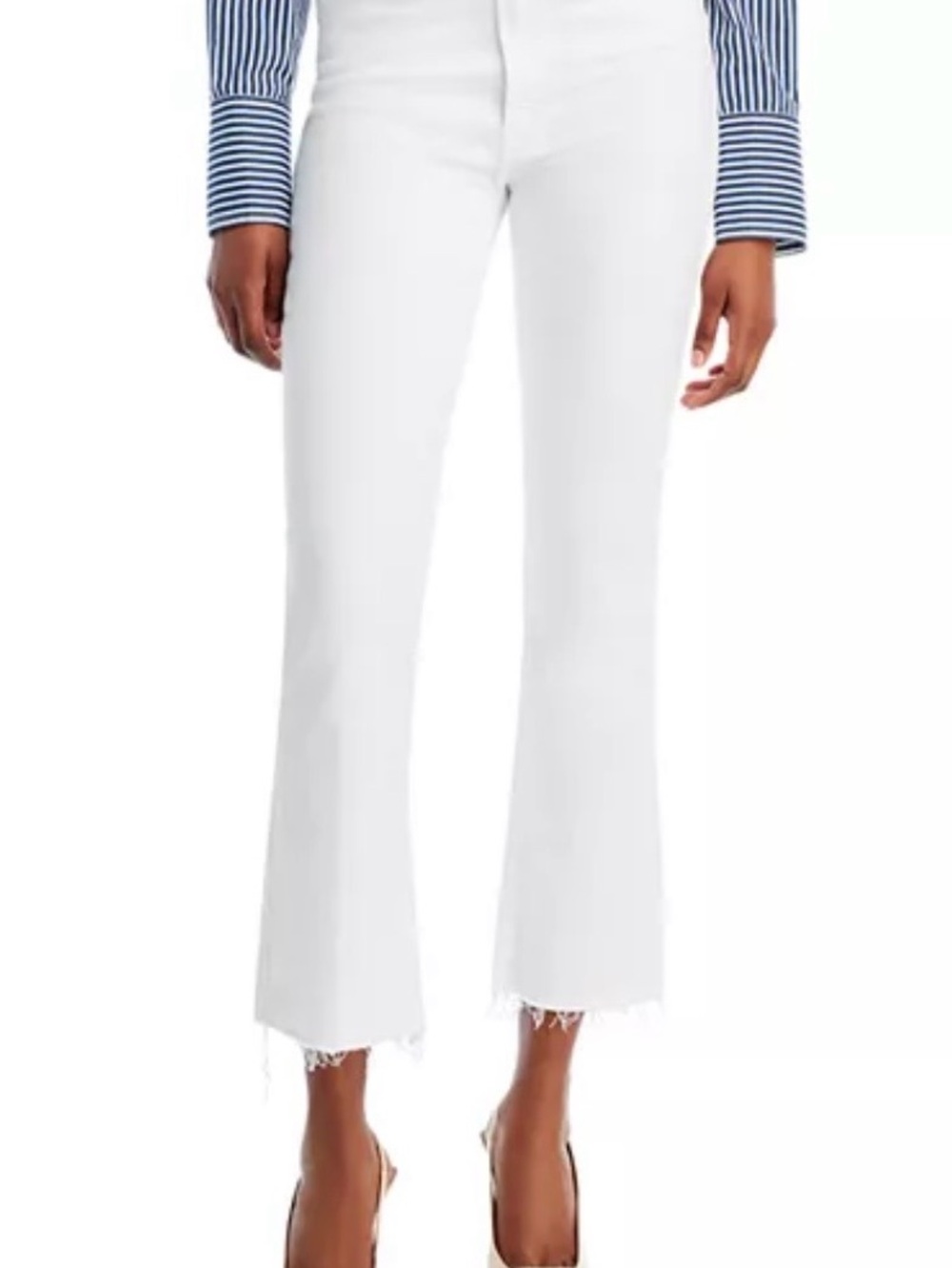 MOTHER JEANS The Hustler White Denim 28 Like New